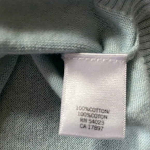 Banana Republic Men's Medium Light Blue V-Neck Sweater - Picture 6 of 12